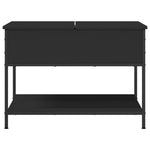 Salongbord Svart 70X50X50 Cm Konstruert Tre Og Metall