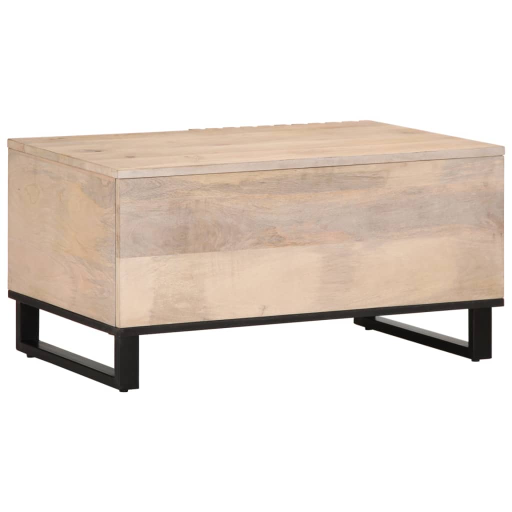 Salongbord Hvit 80X51X40 Cm Heltre Mango