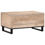 Salongbord Hvit 80X51X40 Cm Heltre Mango
