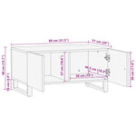 Salongbord Hvit 80X51X40 Cm Heltre Mango