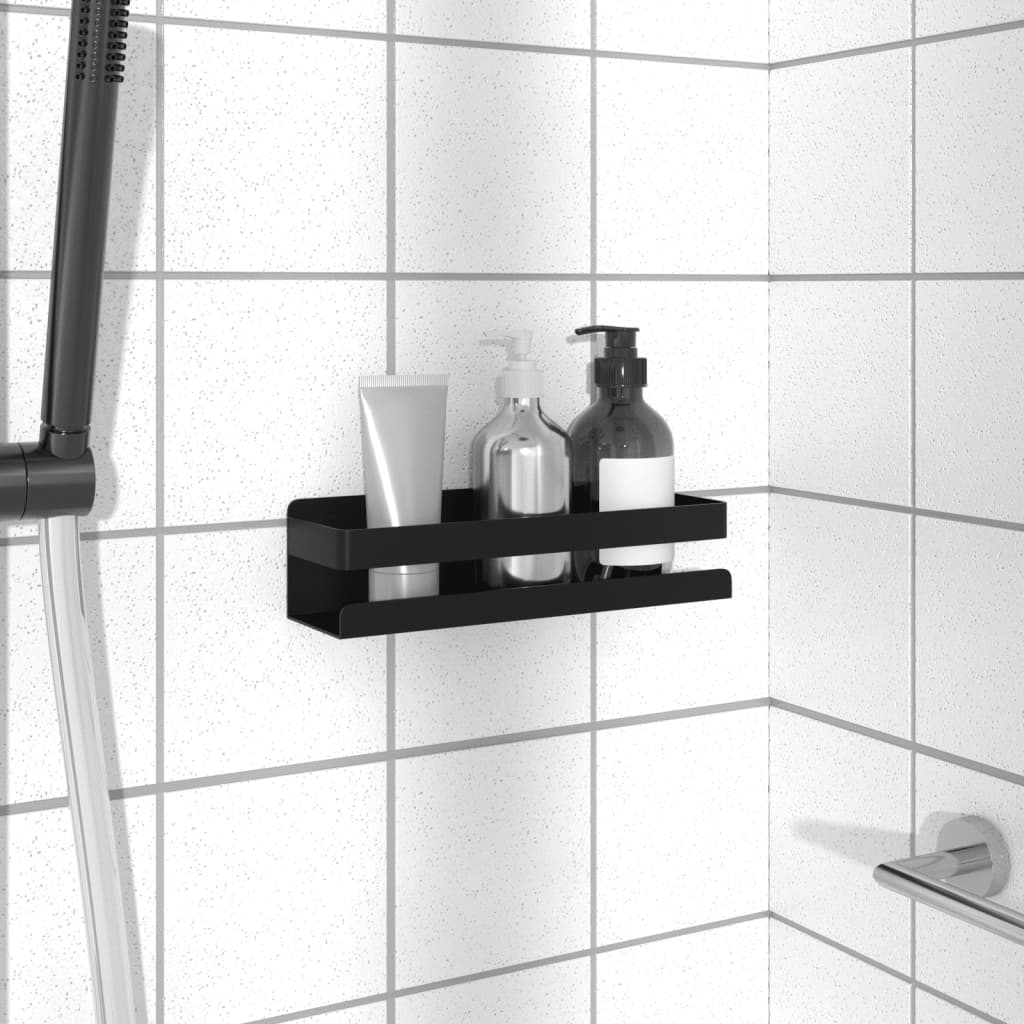 Dusjhylle Matt Svart 23X6,5X6 Cm Børstet 304 Rustfritt Stål