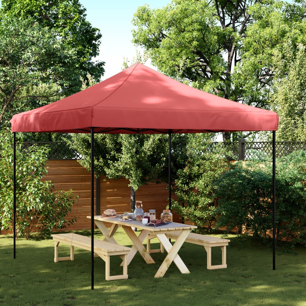 Sammenleggbart Partytelt Pop-Up Burgunder 292X292X315 Cm