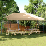 Sammenleggbart Partytelt Pop-Up Beige 580X292X315 Cm