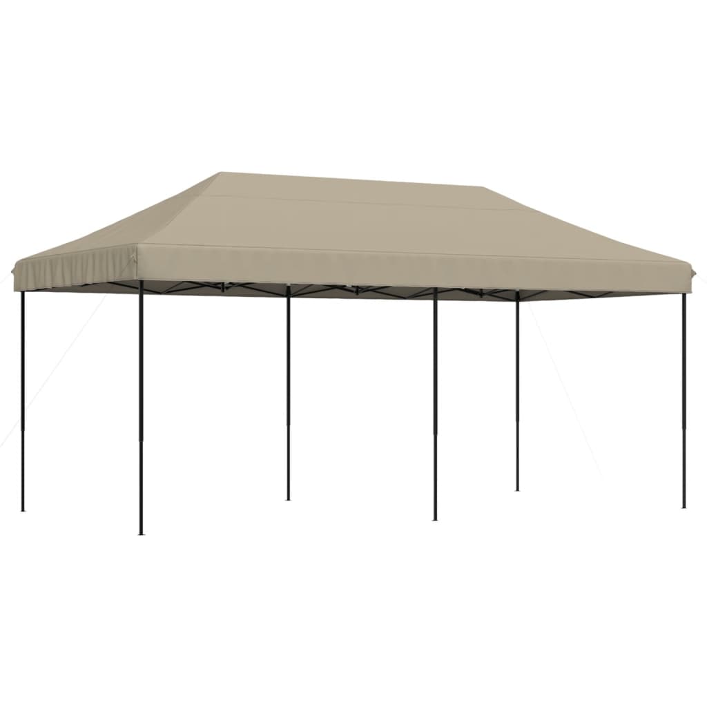 Sammenleggbart Partytelt Pop-Up Gråbrun 580X292X315 Cm