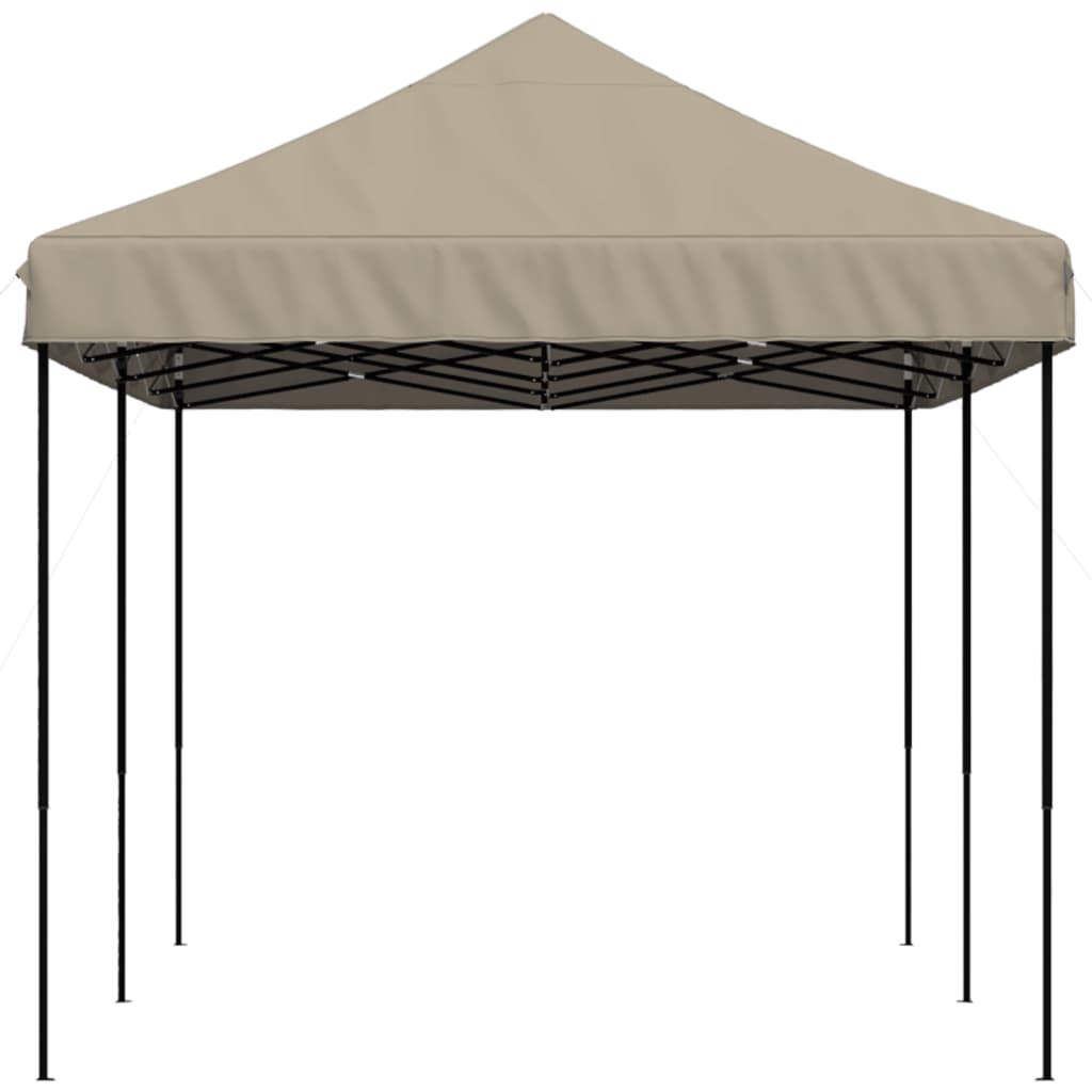 Sammenleggbart Partytelt Pop-Up Gråbrun 580X292X315 Cm