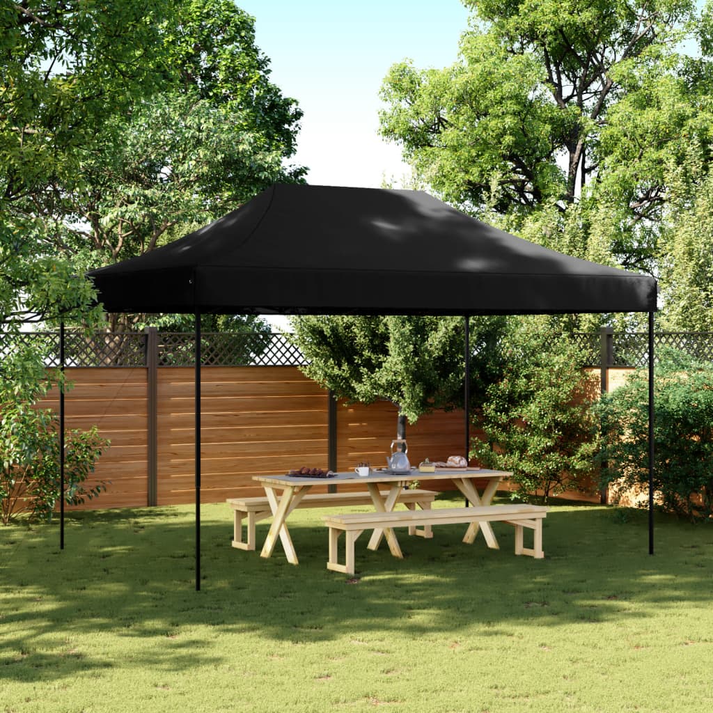 Sammenleggbart Partytelt Pop-Up Svart 440X292X315 Cm