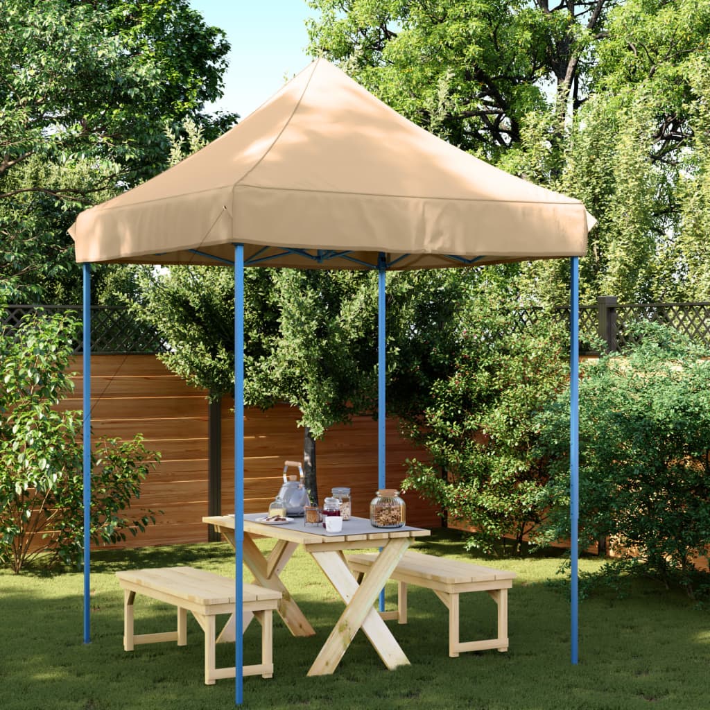 Sammenleggbart Partytelt Pop-Up Beige 200X200X306 Cm