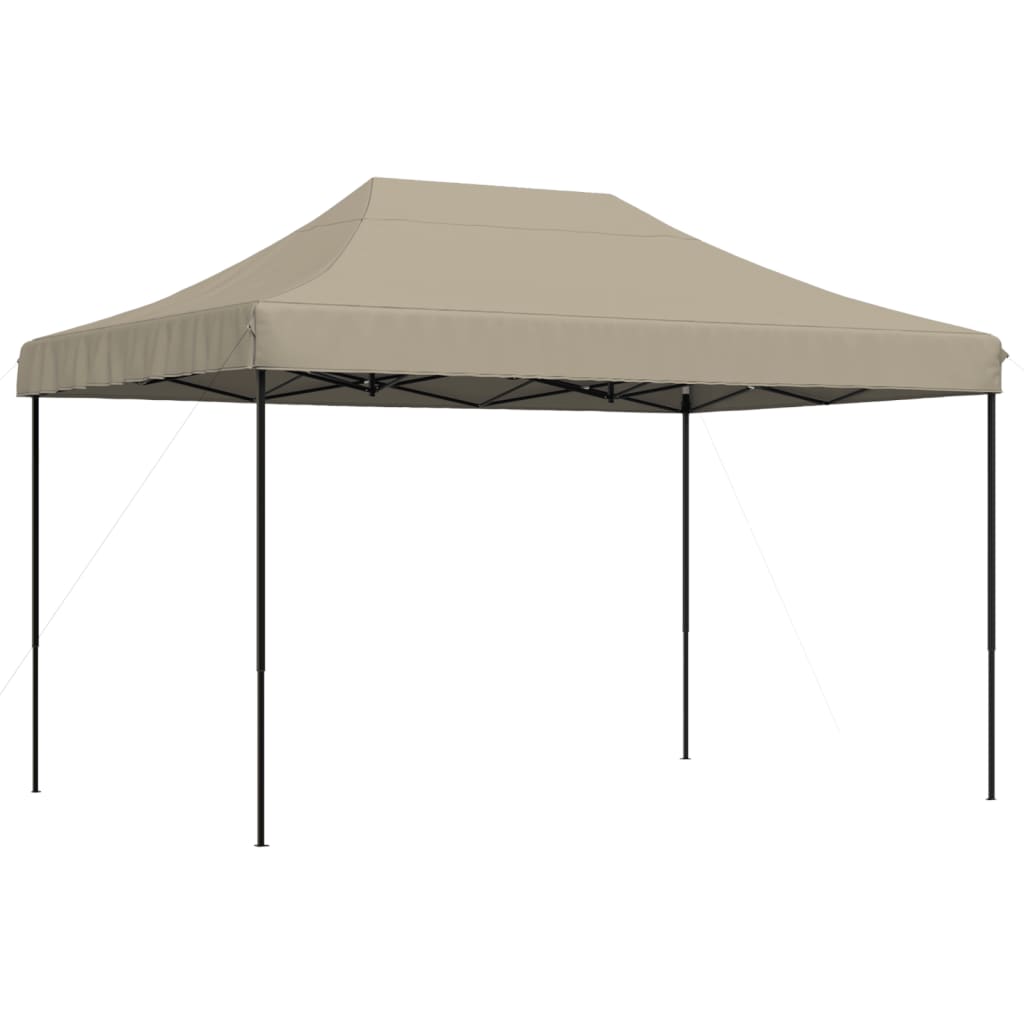Sammenleggbart Partytelt Pop-Up Gråbrun 410X279X315 Cm