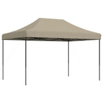 Sammenleggbart Partytelt Pop-Up Gråbrun 410X279X315 Cm
