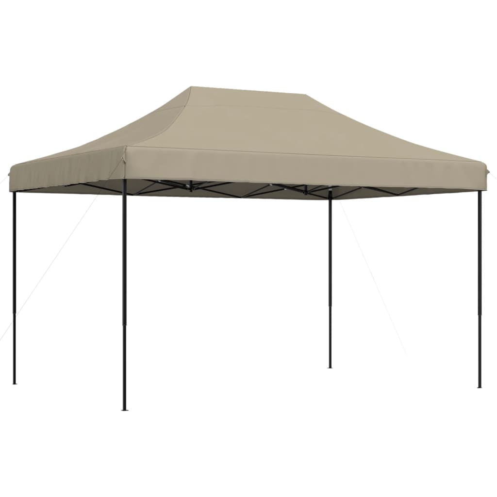 Sammenleggbart Partytelt Pop-Up Gråbrun 410X279X315 Cm