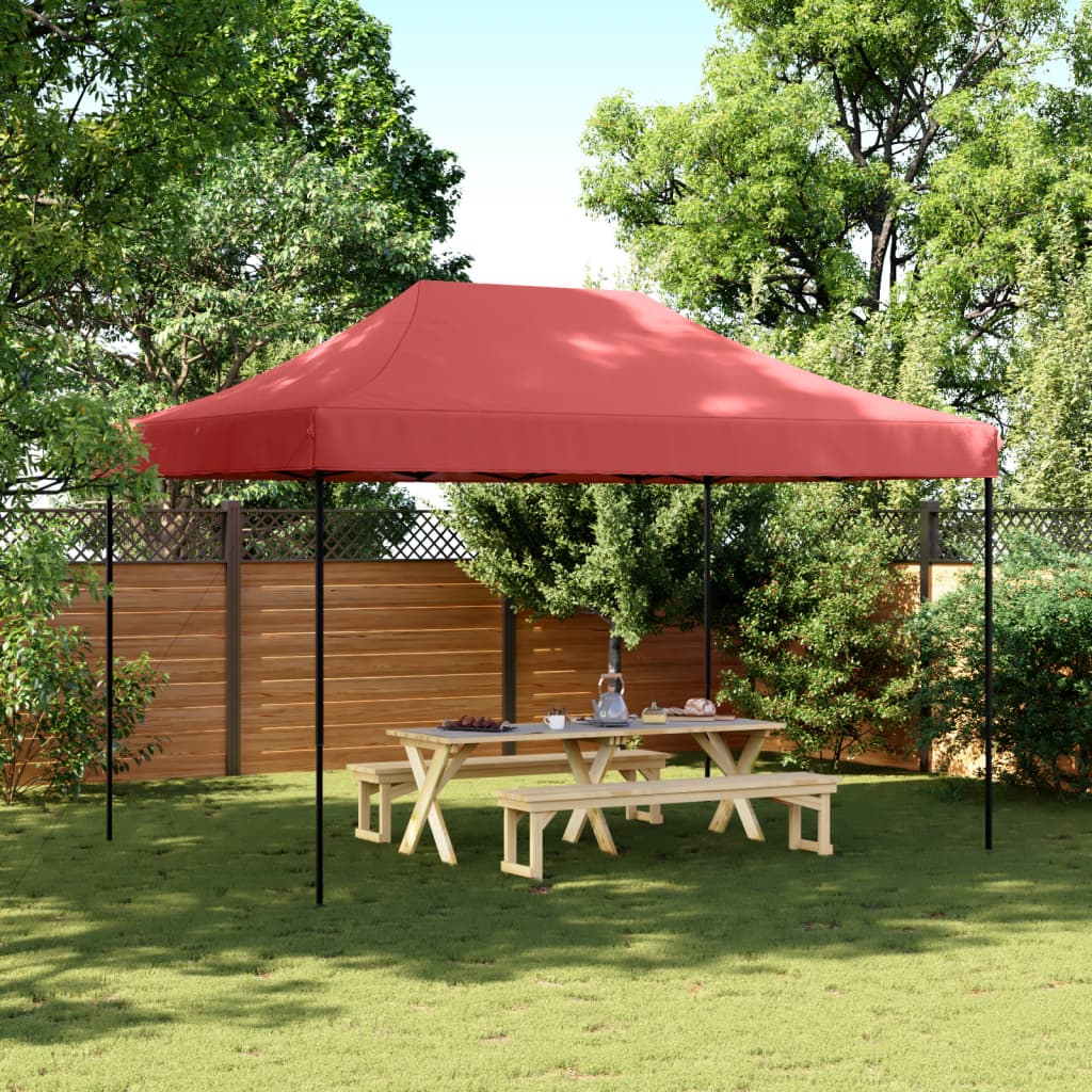 Sammenleggbart Partytelt Pop-Up Burgunder 410X279X315 Cm