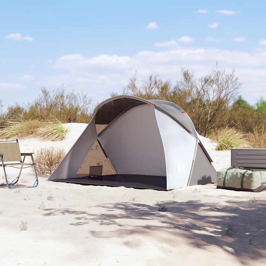 Strandtelt 2 Personer Grå Pop-Up Vanntett