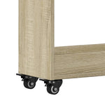 Sidebord Med Hjul Sonoma Eik 60X22X79 Cm Konstruert Tre