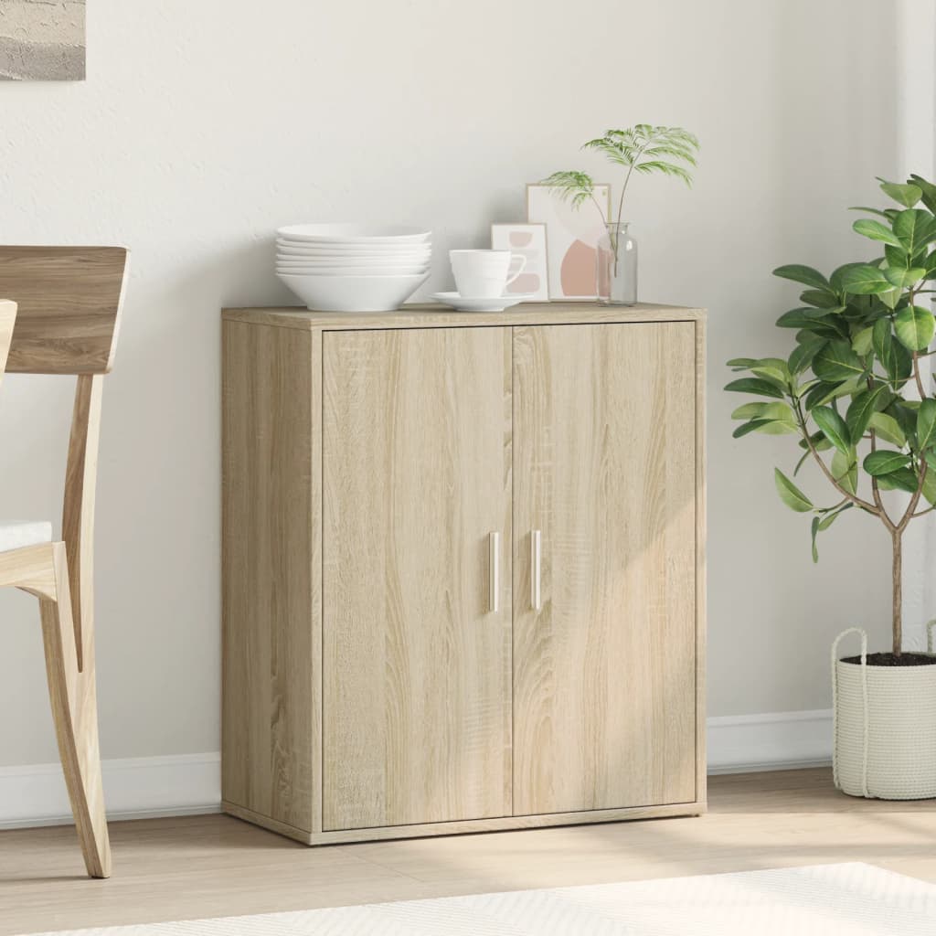 Skjenk Sonoma Eik 60X31X70 Cm Konstruert Tre