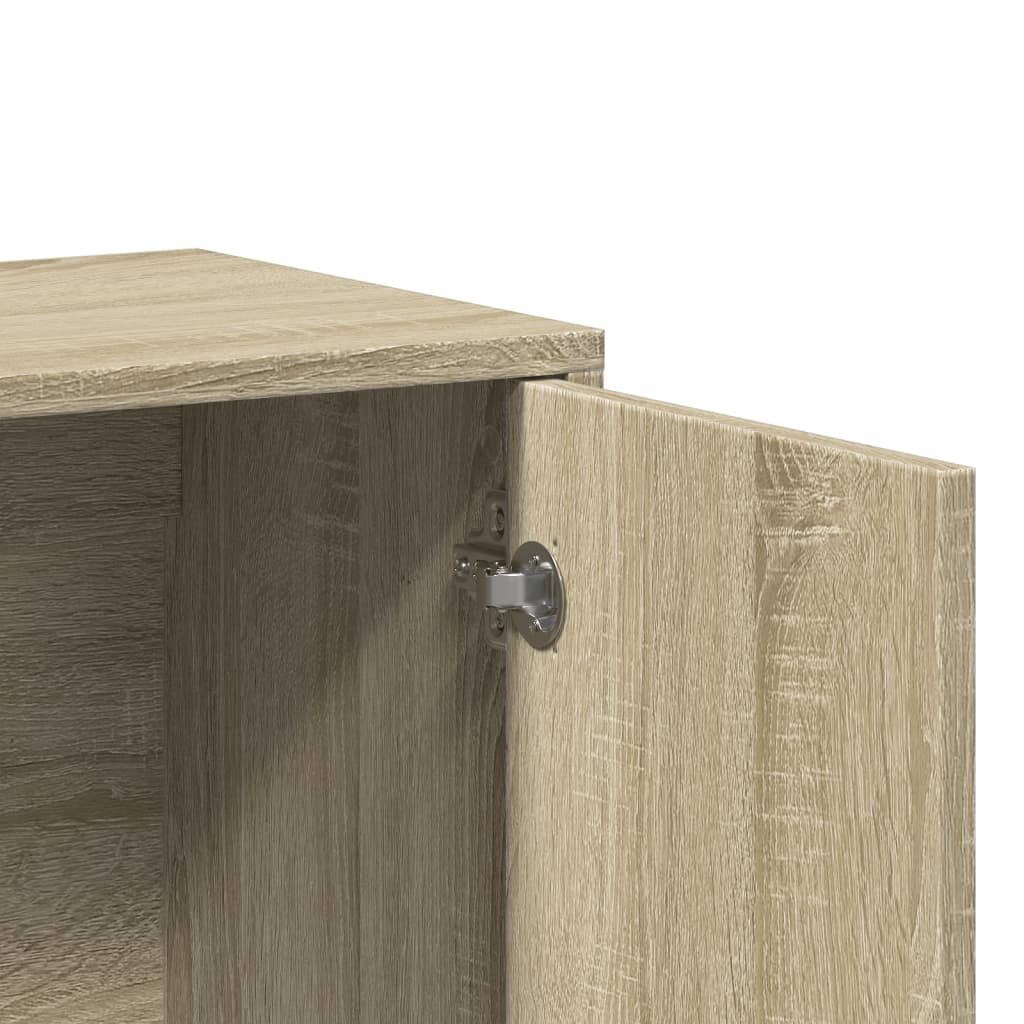 Skjenk Sonoma Eik 60X31X70 Cm Konstruert Tre