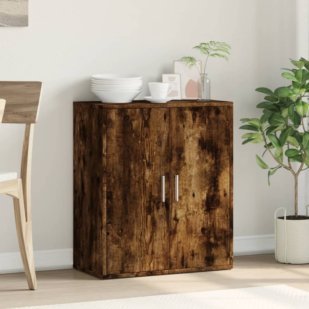 Skjenk Røkt Eik 60X31X70 Cm Konstruert Tre