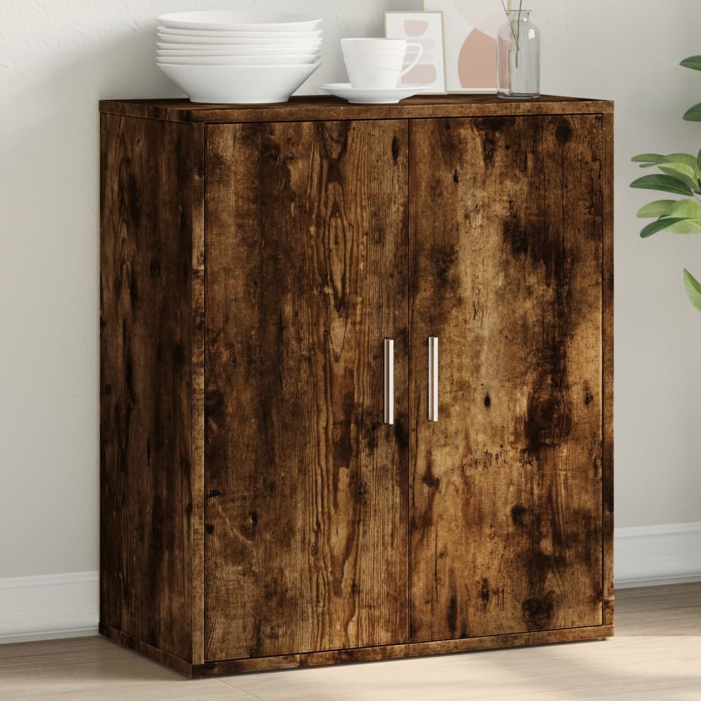 Skjenk Røkt Eik 60X31X70 Cm Konstruert Tre