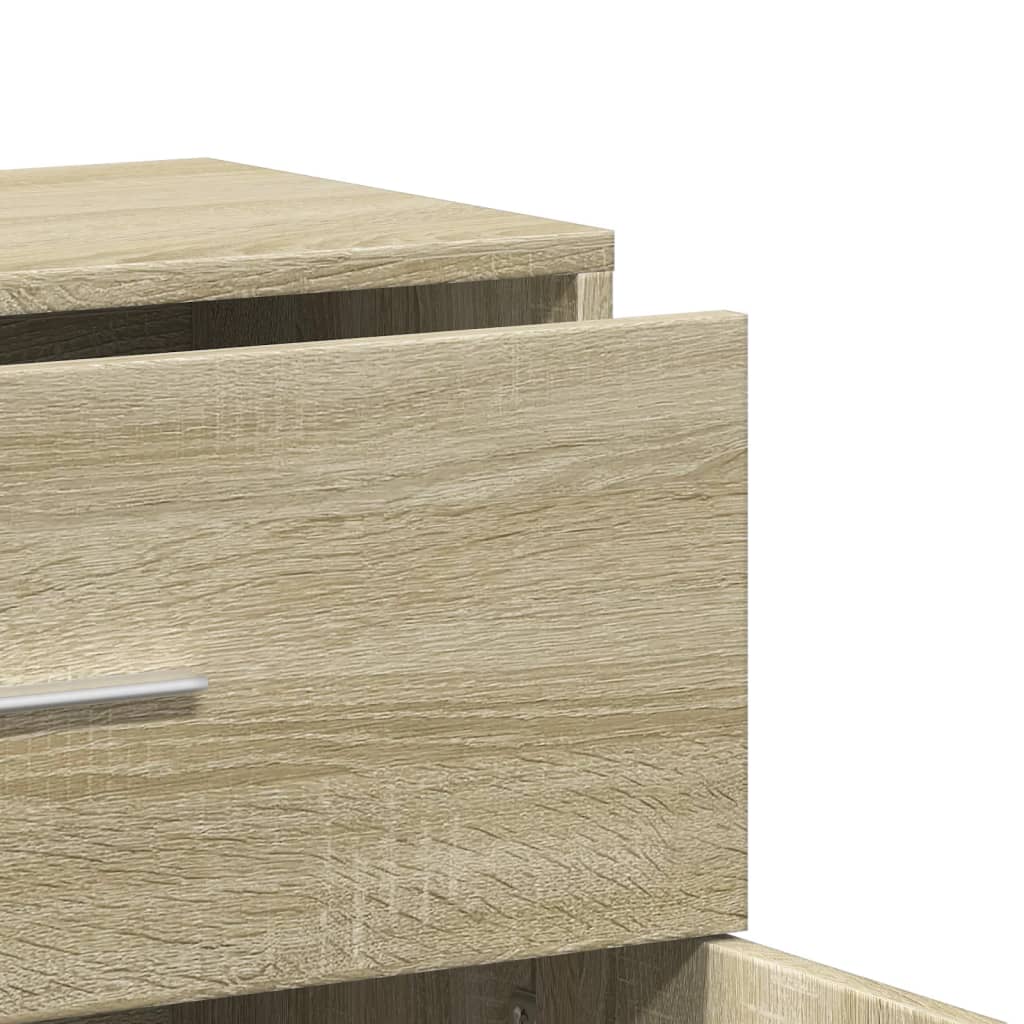 Skjenk Sonoma Eik 60X31X70 Cm Konstruert Tre