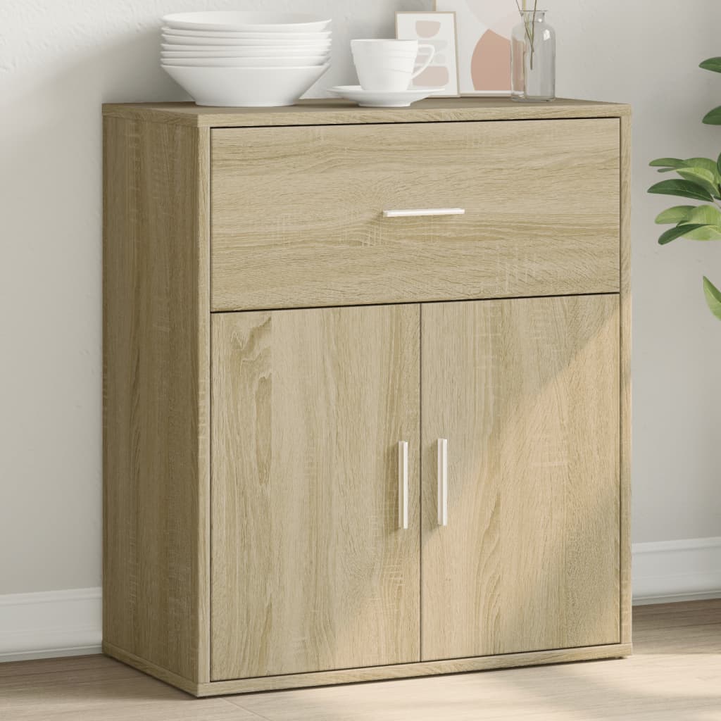 Skjenk Sonoma Eik 60X31X70 Cm Konstruert Tre