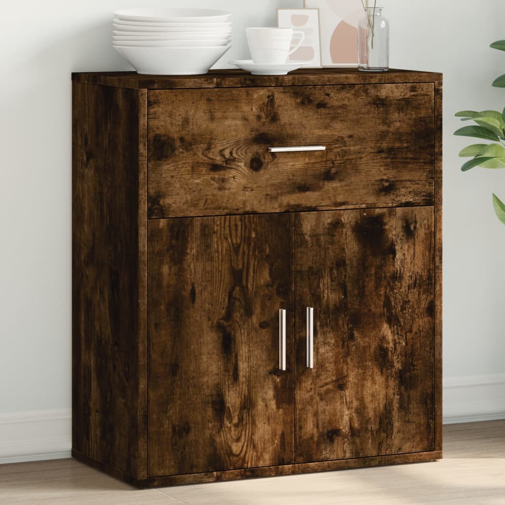 Skjenk Røkt Eik 60X31X70 Cm Konstruert Tre