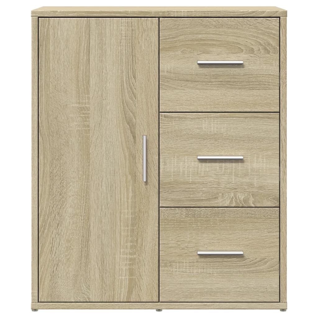 Skjenk Sonoma Eik 60X31X70 Cm Konstruert Tre