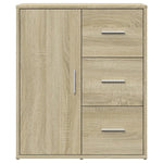 Skjenk Sonoma Eik 60X31X70 Cm Konstruert Tre