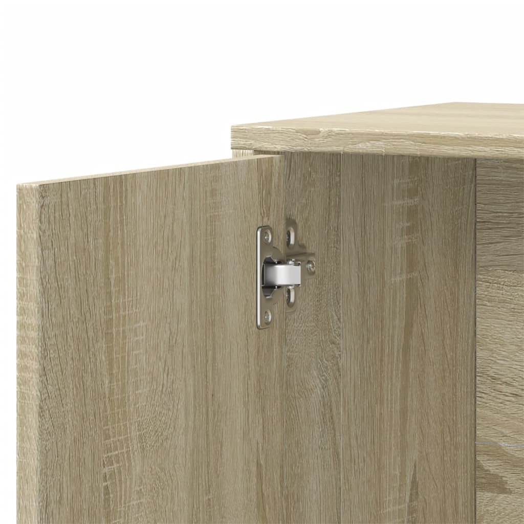 Skjenk Sonoma Eik 60X31X70 Cm Konstruert Tre