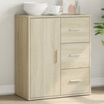 Skjenk Sonoma Eik 60X31X70 Cm Konstruert Tre