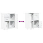 Skjenk Hvit 60X31X70 Cm Konstruert Tre