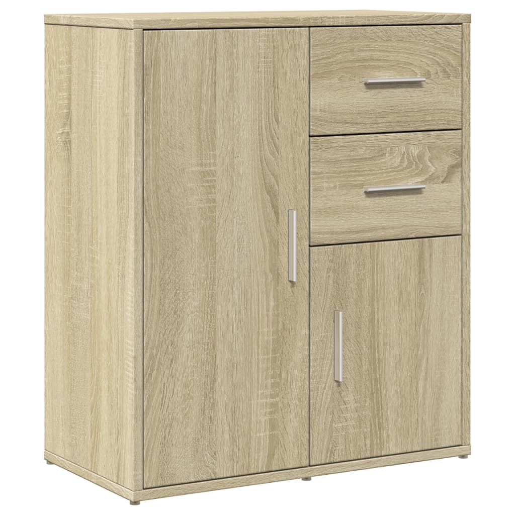 Skjenk Sonoma Eik 60X31X70 Cm Konstruert Tre