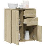 Skjenk Sonoma Eik 60X31X70 Cm Konstruert Tre