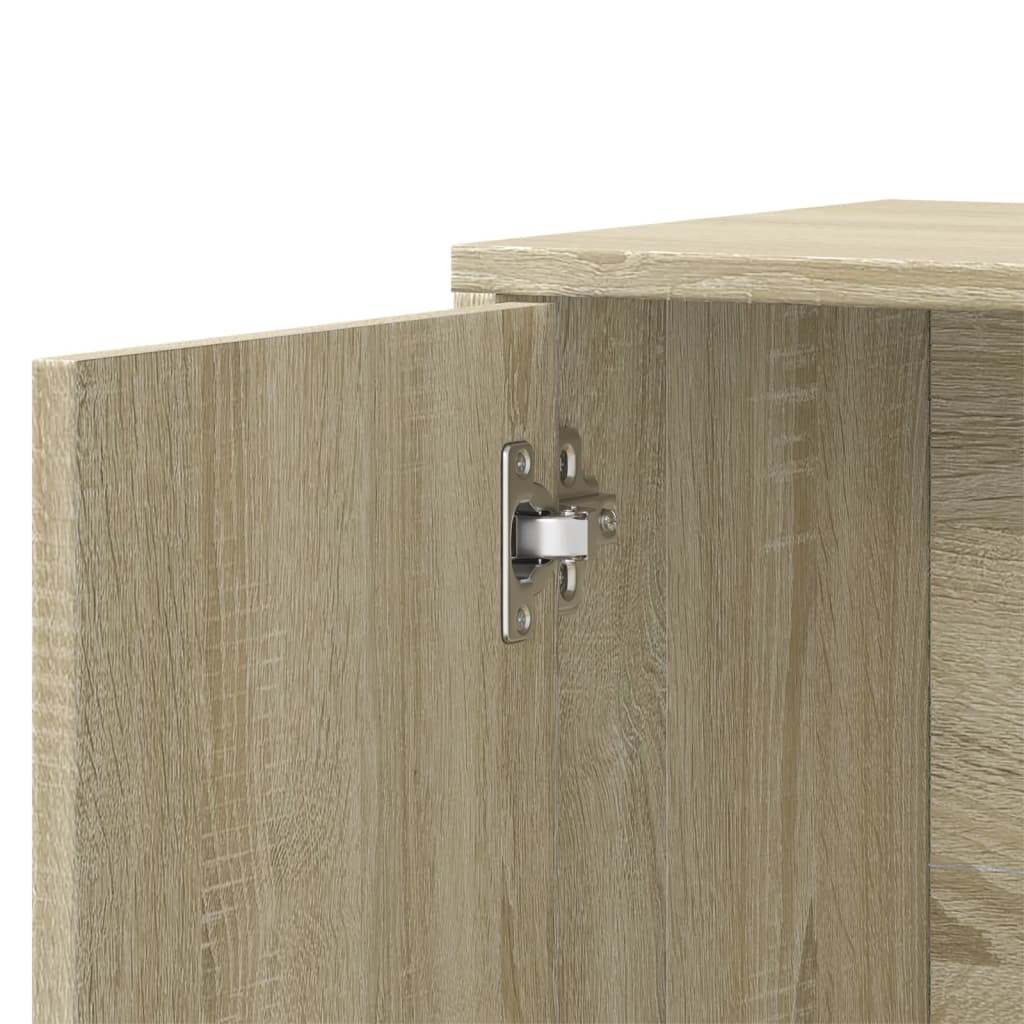 Skjenk Sonoma Eik 60X31X70 Cm Konstruert Tre