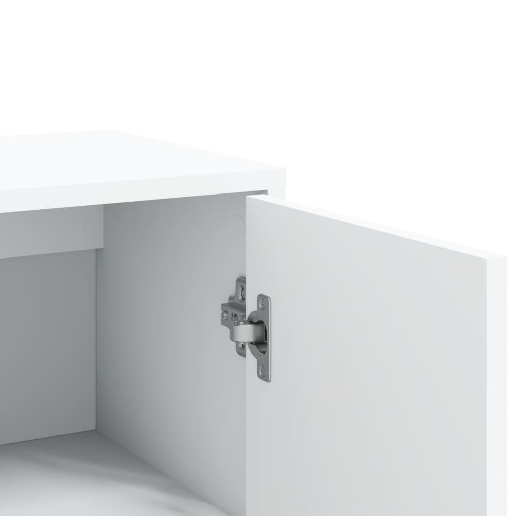 Skjenk Hvit 60X31X84 Cm Konstruert Tre