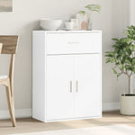 Skjenk Hvit 60X30X84 Cm Konstruert Tre