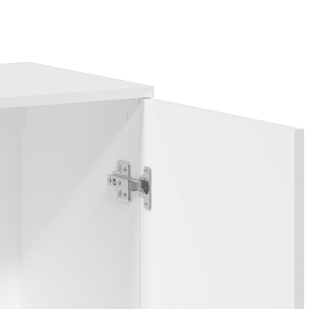 Skjenk Hvit 79X38X80 Cm Konstruert Tre