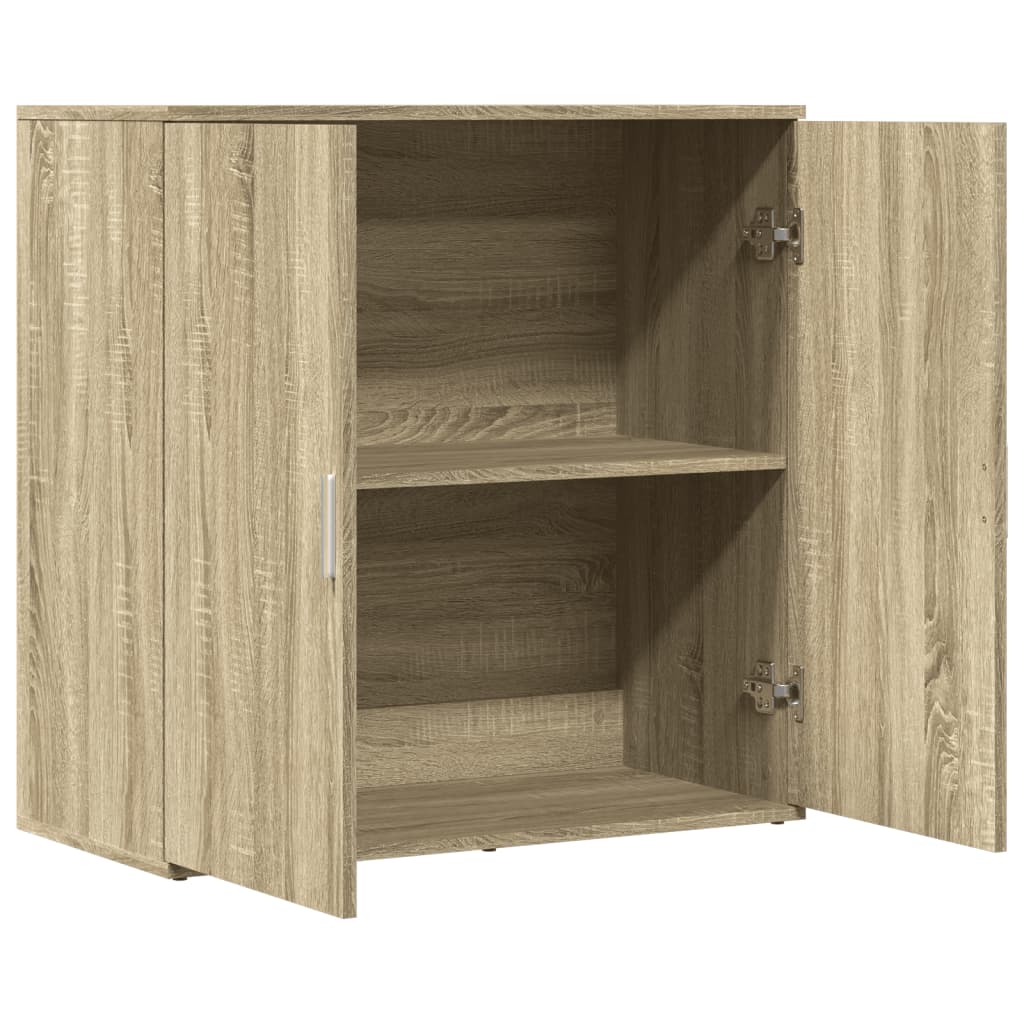 Skjenk Sonoma Eik 79X38X80 Cm Konstruert Tre