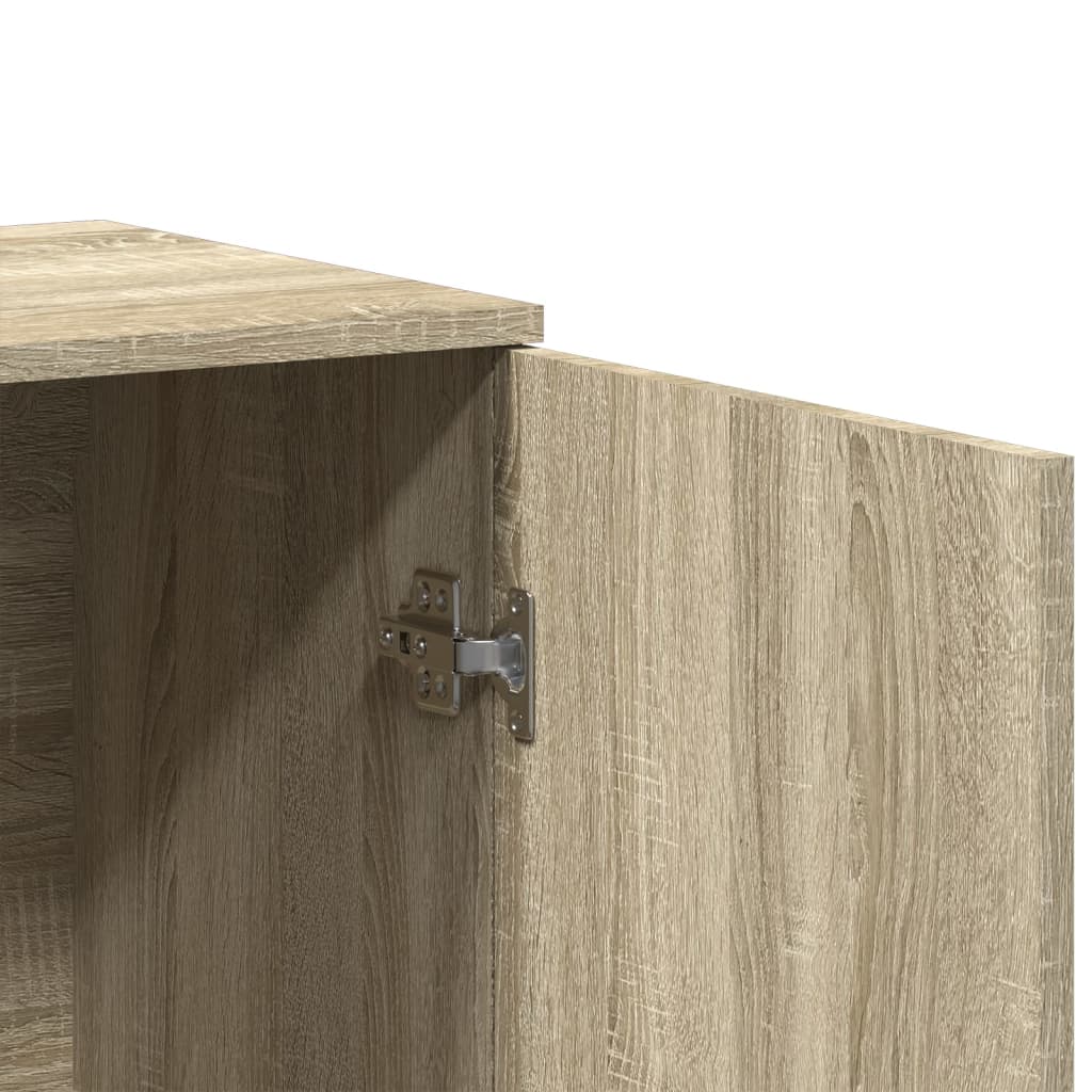 Skjenk Sonoma Eik 79X38X80 Cm Konstruert Tre