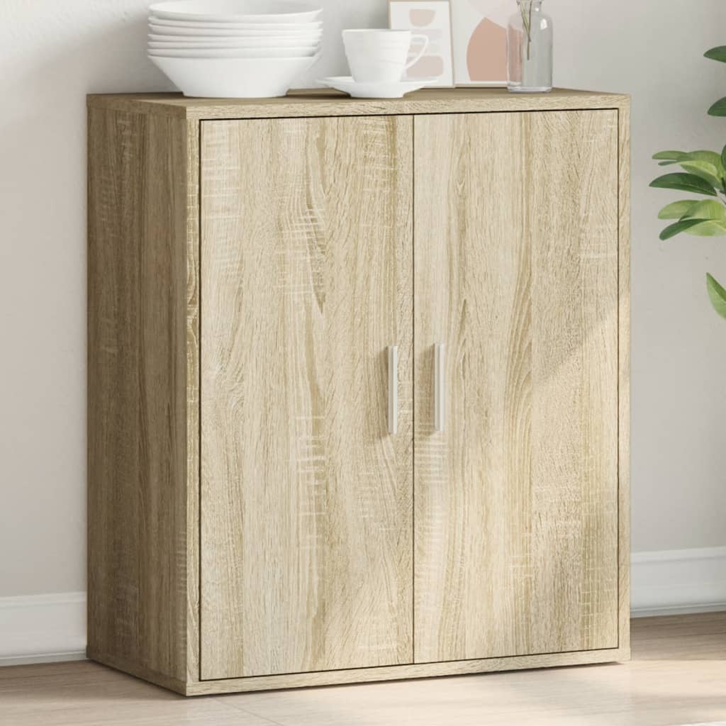 Skjenk Sonoma Eik 79X38X80 Cm Konstruert Tre