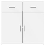 Skjenk Hvit 79X38X80 Cm Konstruert Tre