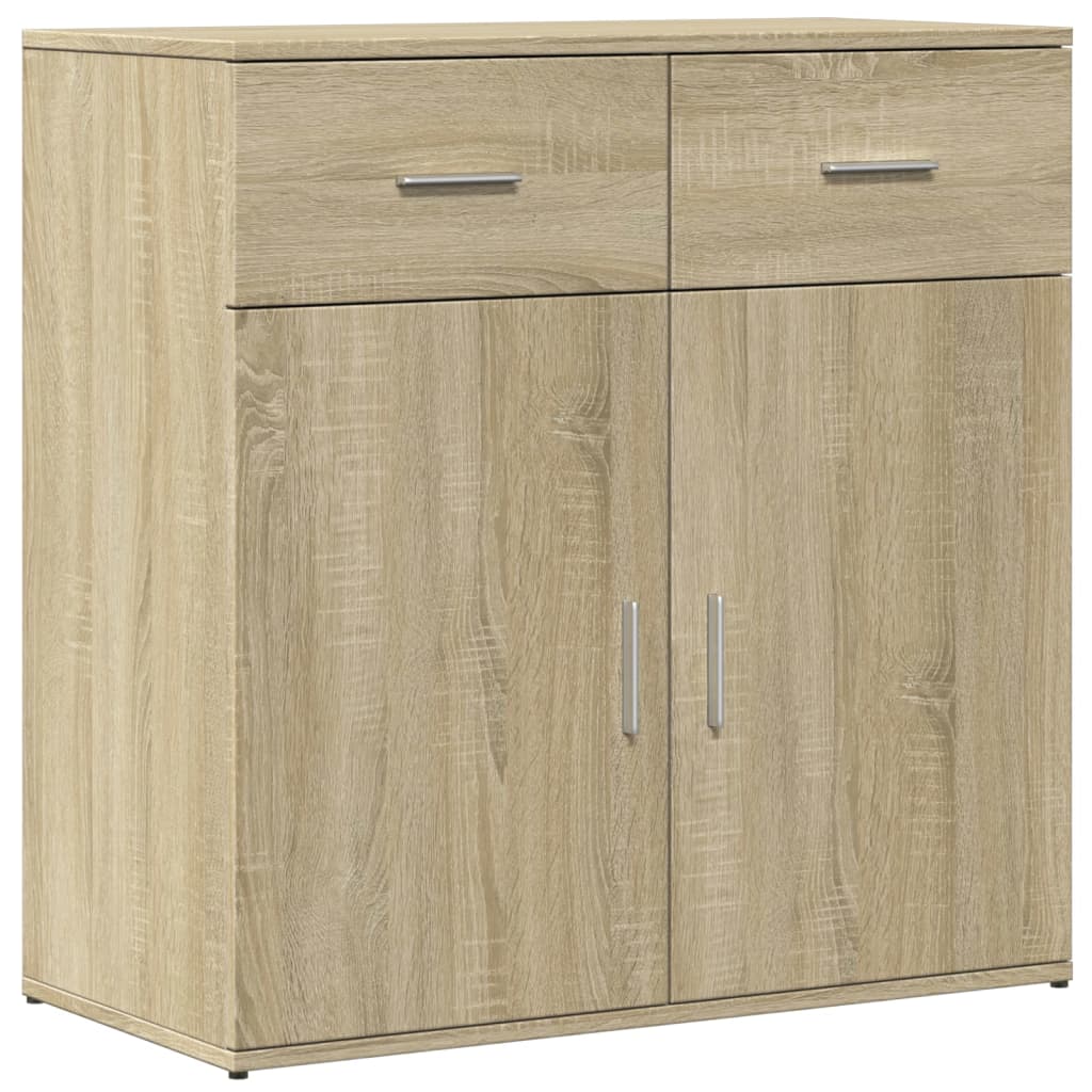 Skjenk Sonoma Eik 79X38X80 Cm Konstruert Tre