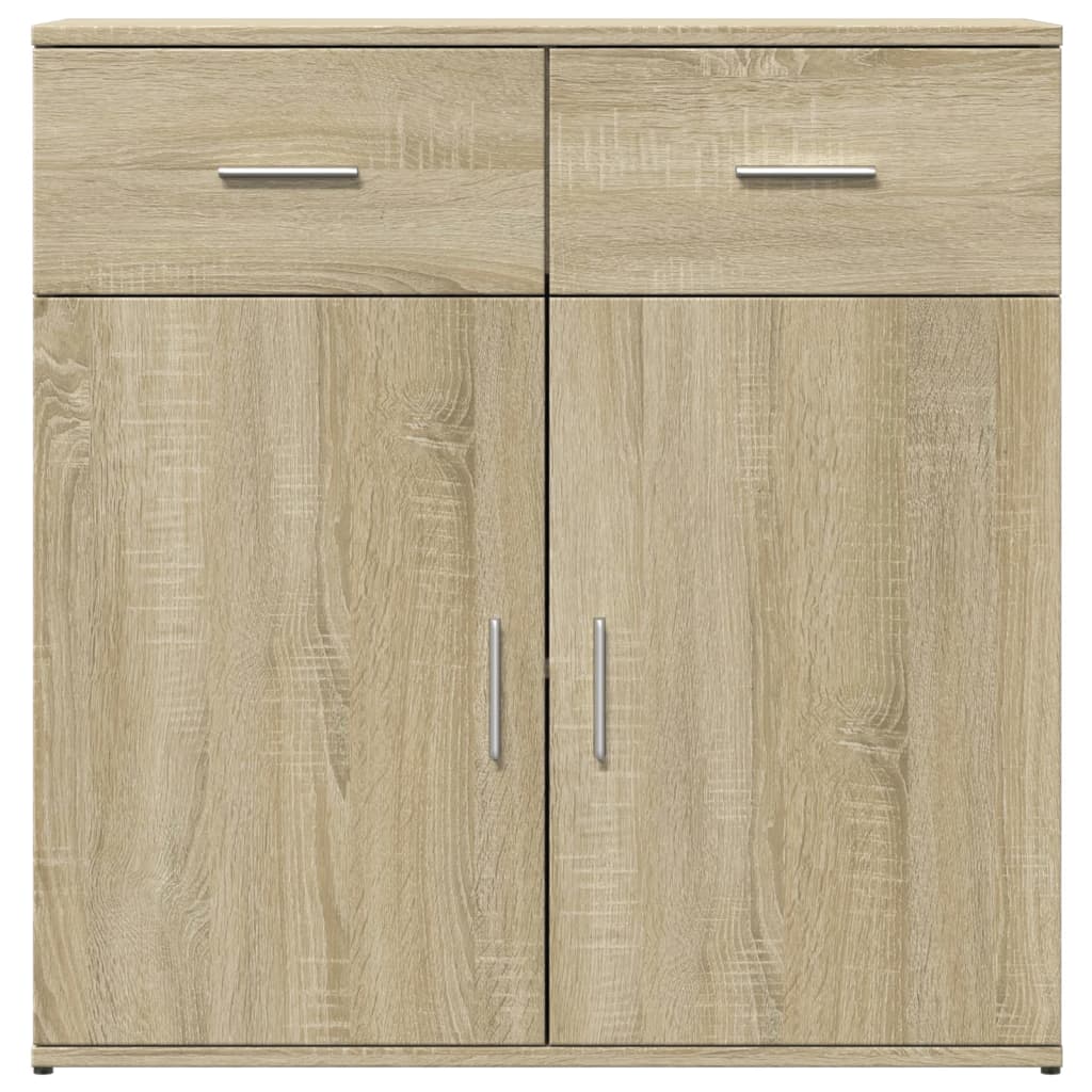Skjenk Sonoma Eik 79X38X80 Cm Konstruert Tre
