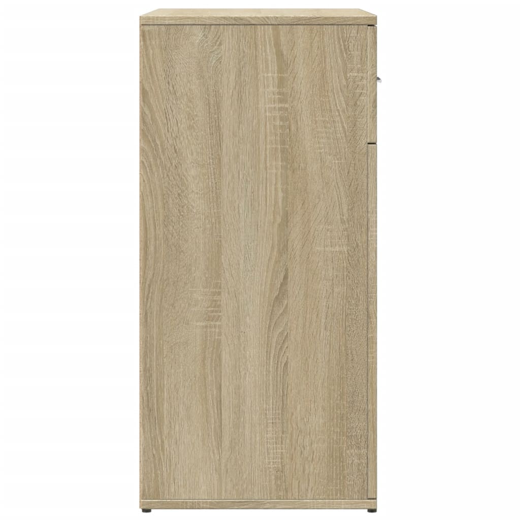 Skjenk Sonoma Eik 79X38X80 Cm Konstruert Tre