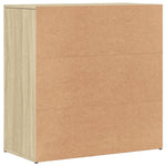 Skjenk Sonoma Eik 79X38X80 Cm Konstruert Tre