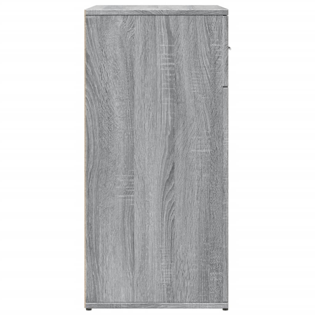 Skjenk Grå Sonoma 79X38X80 Cm Konstruert Tre