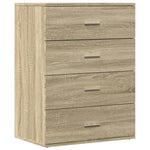 Skjenk Sonoma Eik 60X39X80 Cm Konstruert Tre