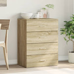 Skjenk Sonoma Eik 60X39X80 Cm Konstruert Tre