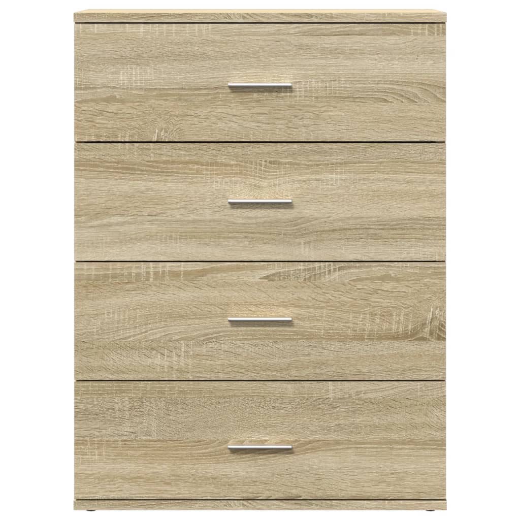 Skjenk Sonoma Eik 60X39X80 Cm Konstruert Tre