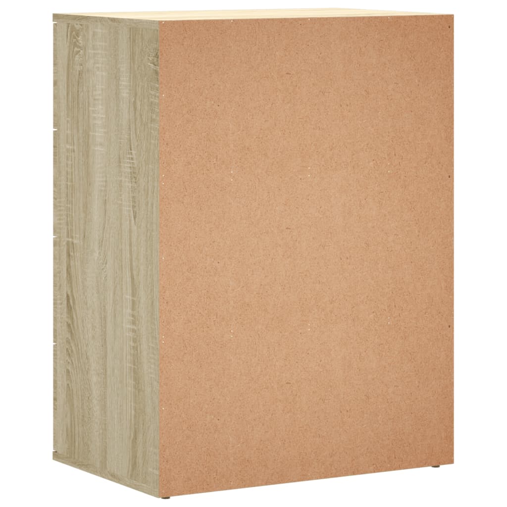 Skjenk Sonoma Eik 60X39X80 Cm Konstruert Tre