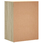 Skjenk Sonoma Eik 60X39X80 Cm Konstruert Tre