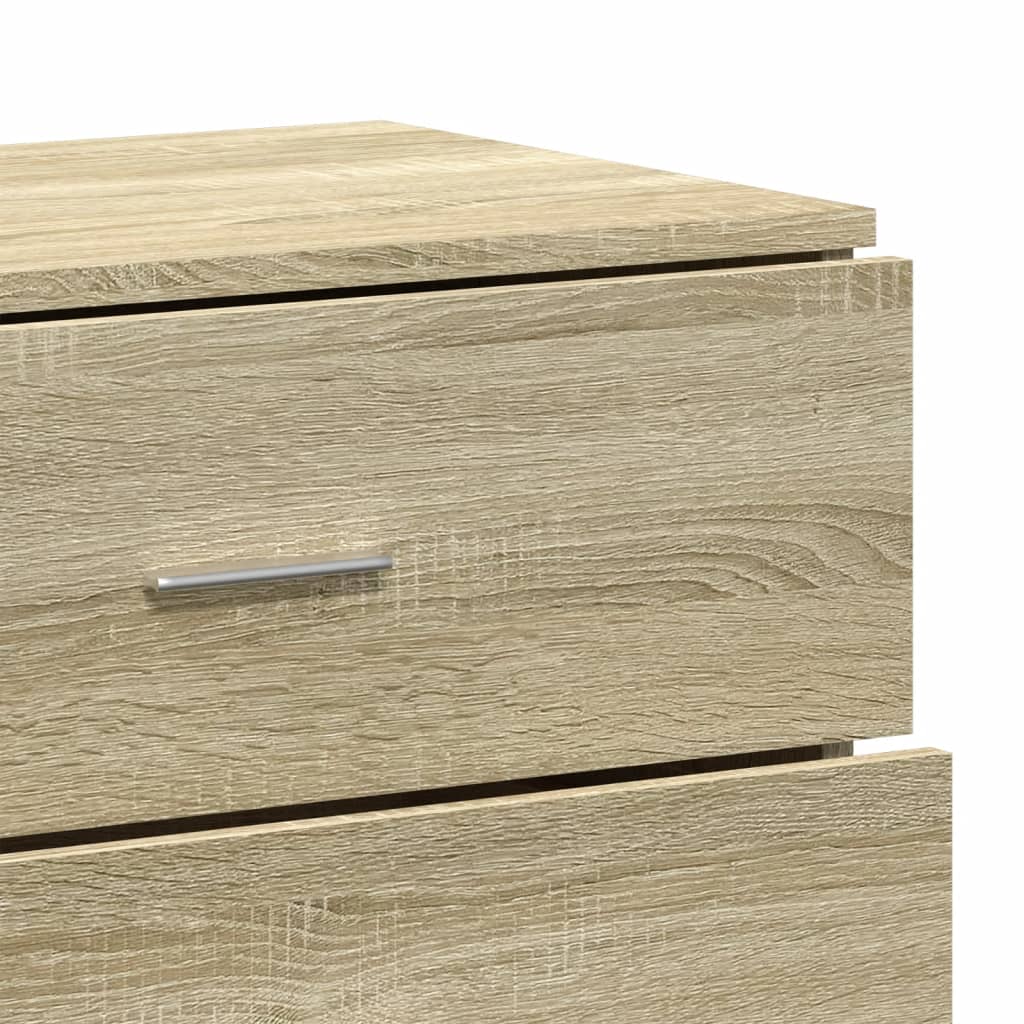 Skjenk Sonoma Eik 60X39X80 Cm Konstruert Tre
